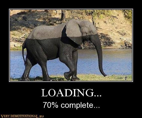 LOADING... - 70% complete...